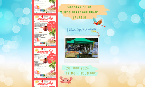 Titelbild Newsartikel Sommerfest im Mehrgenerationenhaus Bautzen-Gesundbrunnen am 20. Juni 2026