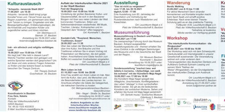 Titelbild Newsartikel Interkulturelle Woche 2021 in Bautzen